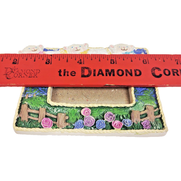 Vintage COUNTING SHEEP Lambs Kids Photo Frame by Figi Graphics Easel Back - Picture 4 of 8